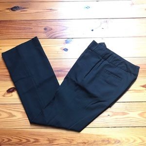 Banana Republic Harrison Black Striped Stretch Wool Trouser Work Pants, NWT, 0